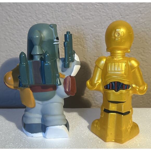 2008 Star Wars Rubber Bath Toys Complete Set of 7 Characters With Tote Disney - Picture 5 of 11